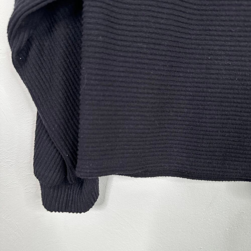Express Boat Neck Batwing Black Ribbed Sweater - Picture 2 of 7